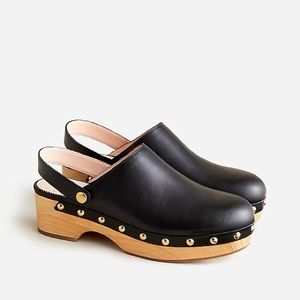 J Crew Grace Leather Studded Clogs 6